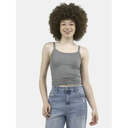 No Boundaries Ribbed Cami Top, 5-Pack, Women's XXS-XXL | Walmart (US)