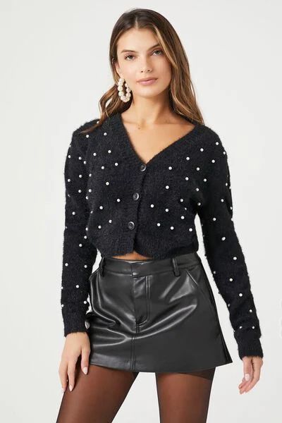 Faux Pearl Cardigan Sweater | Forever 21 | Forever 21 (US)