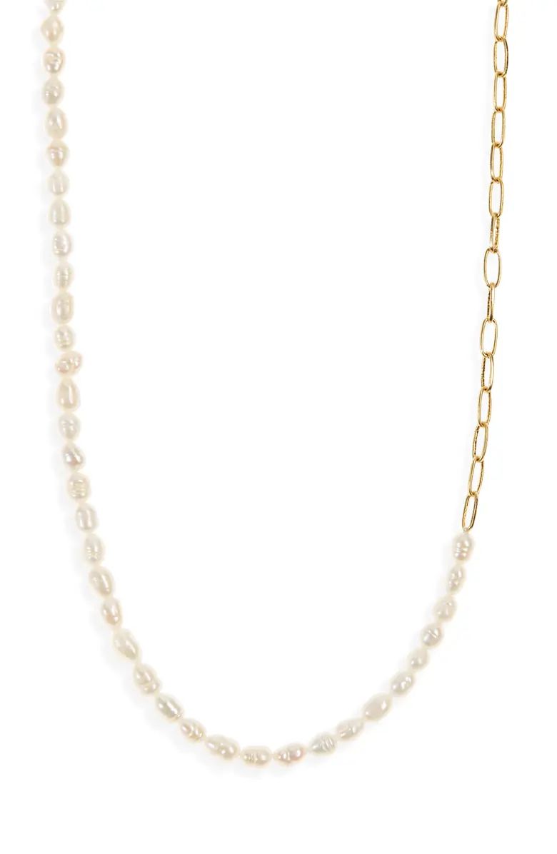 Freshwater Pearl Chain Necklace | Nordstrom