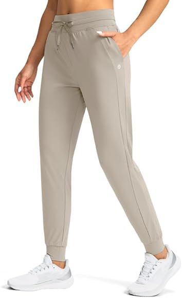 G Gradual Women's Joggers Pants with Zipper Pockets High Waisted Athletic Tapered Sweatpants for ... | Amazon (US)
