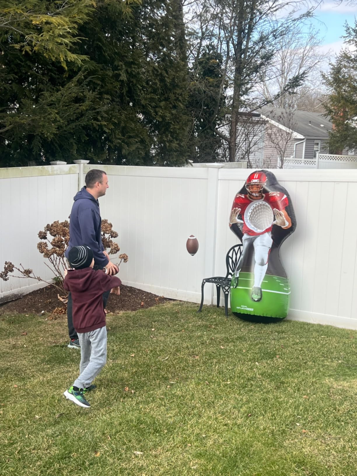 GoSports Inflataman Football Challenge - Includes 4 Rubber Footballs, Ball Pump, and Scoreboard -... | Amazon (US)