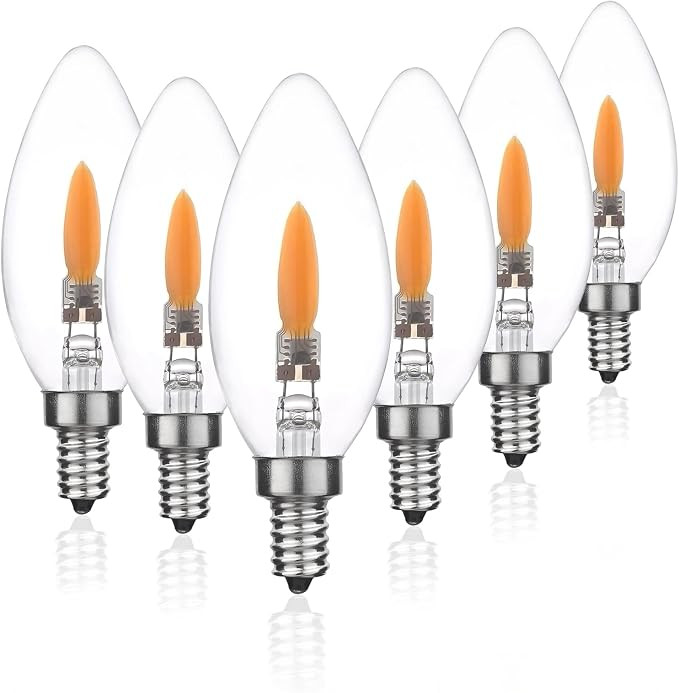 B10/B11 LED Flame Effect Light Bulb E12 Type B Flickering Candle Light Bulbs for Holiday Gifts Ho... | Amazon (US)