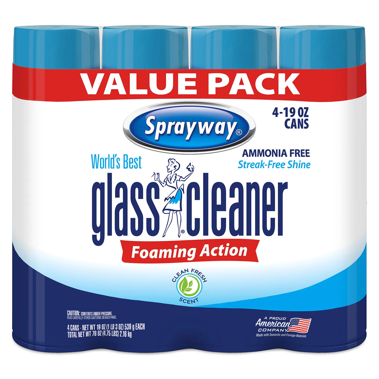 Sprayway Glass Cleaner (19 oz cans, 4pk):- 4 pk. | Sam's Club