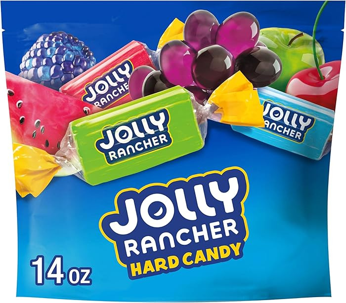 JOLLY RANCHER Assorted Fruit Flavored Hard Candy Resealable Bag, 14 oz | Amazon (US)