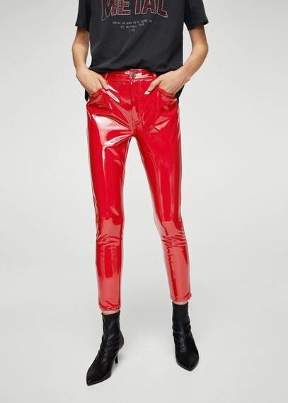 MANGO Vinyl trousers | MANGO (US)