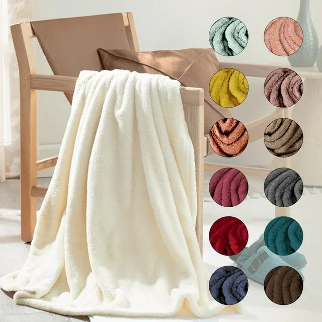 English Home Fleece Throw Blanket,Soft Plush Blanket for Couch Sofa or Bed Throw Size, Super Cozy... | Walmart (US)