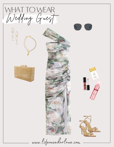 Wedding guest look- loving this Abercrombie find! Perfect for an upcoming wedding or an event! Also cute rattan clutch is an affordable Amazon find!

#summerdress #weddingguestlook

#LTKfindsunder100 #LTKsalealert #LTKwedding