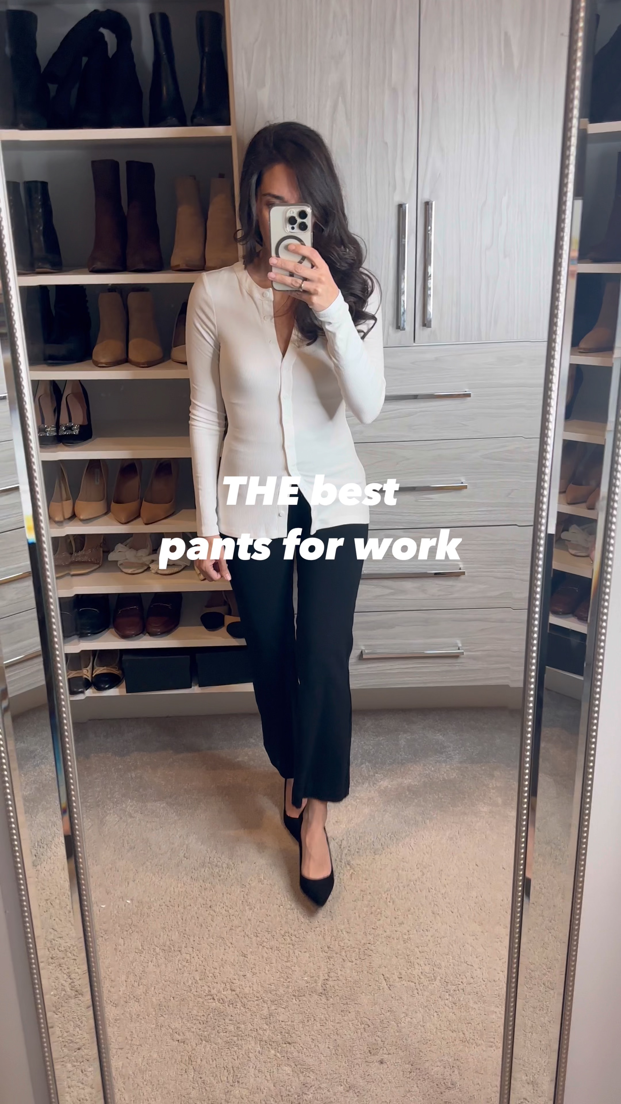the best pants for work. These black pants for work from Spanx are my favorite!! I’m 5’2 wearing a small regular 

Spanx discount code: Celinexspanx 

#LTKPetite #LTKWorkwear #LTKWatchNow