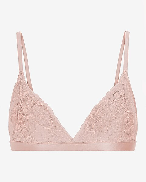 Lace Triangle Bralette | Express