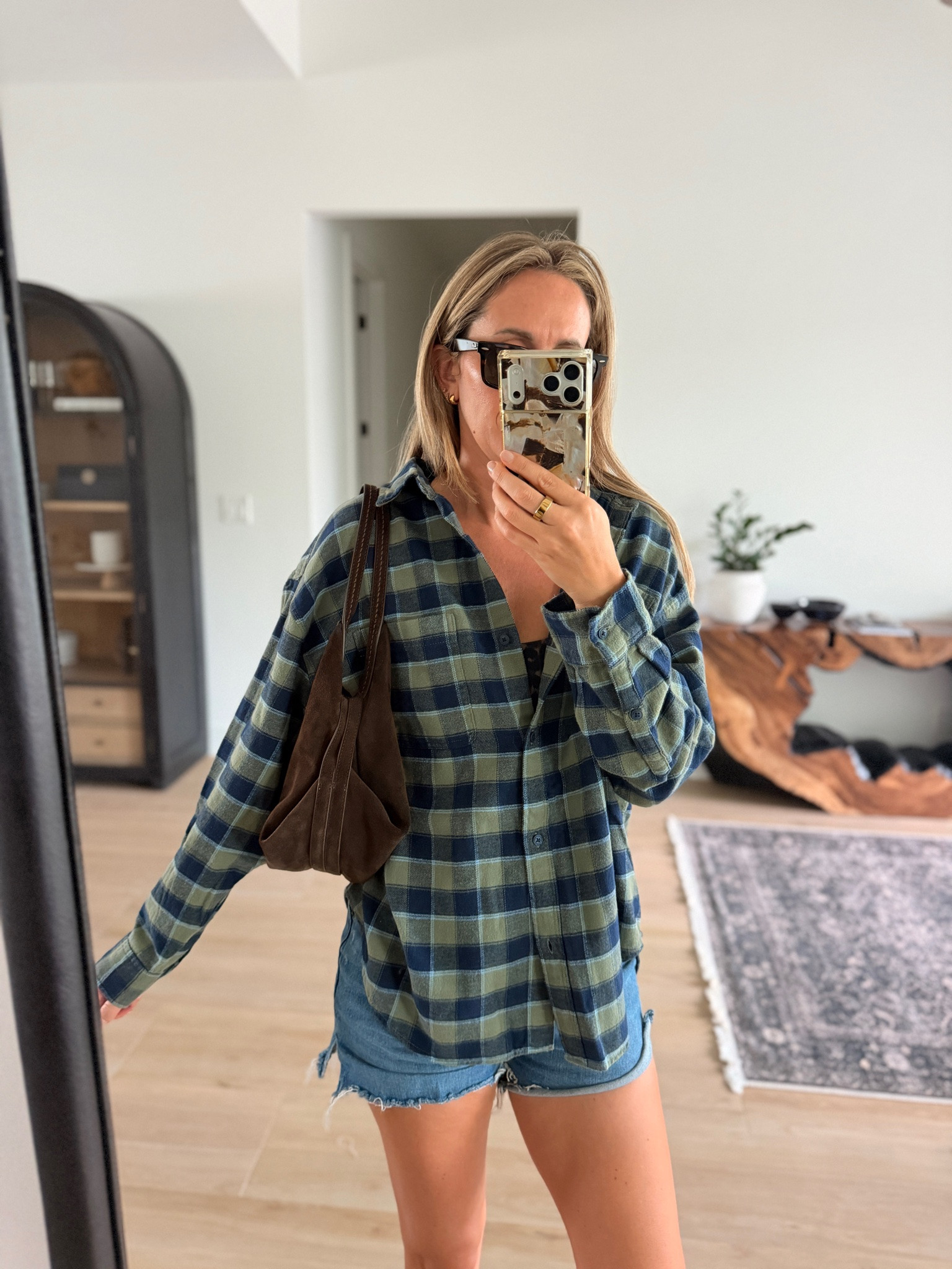 Size medium plaid flannel

#LTKdayinmylife #LTKgrwm #LTKootd