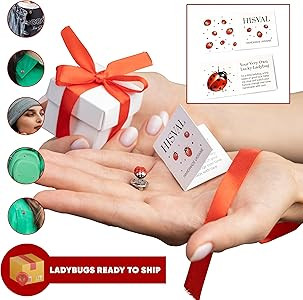 Handmade Ladybug Miniature Brooch Pin Cute Insect Enamel Jewelry Unique Collectible Fashion Acces... | Amazon (US)