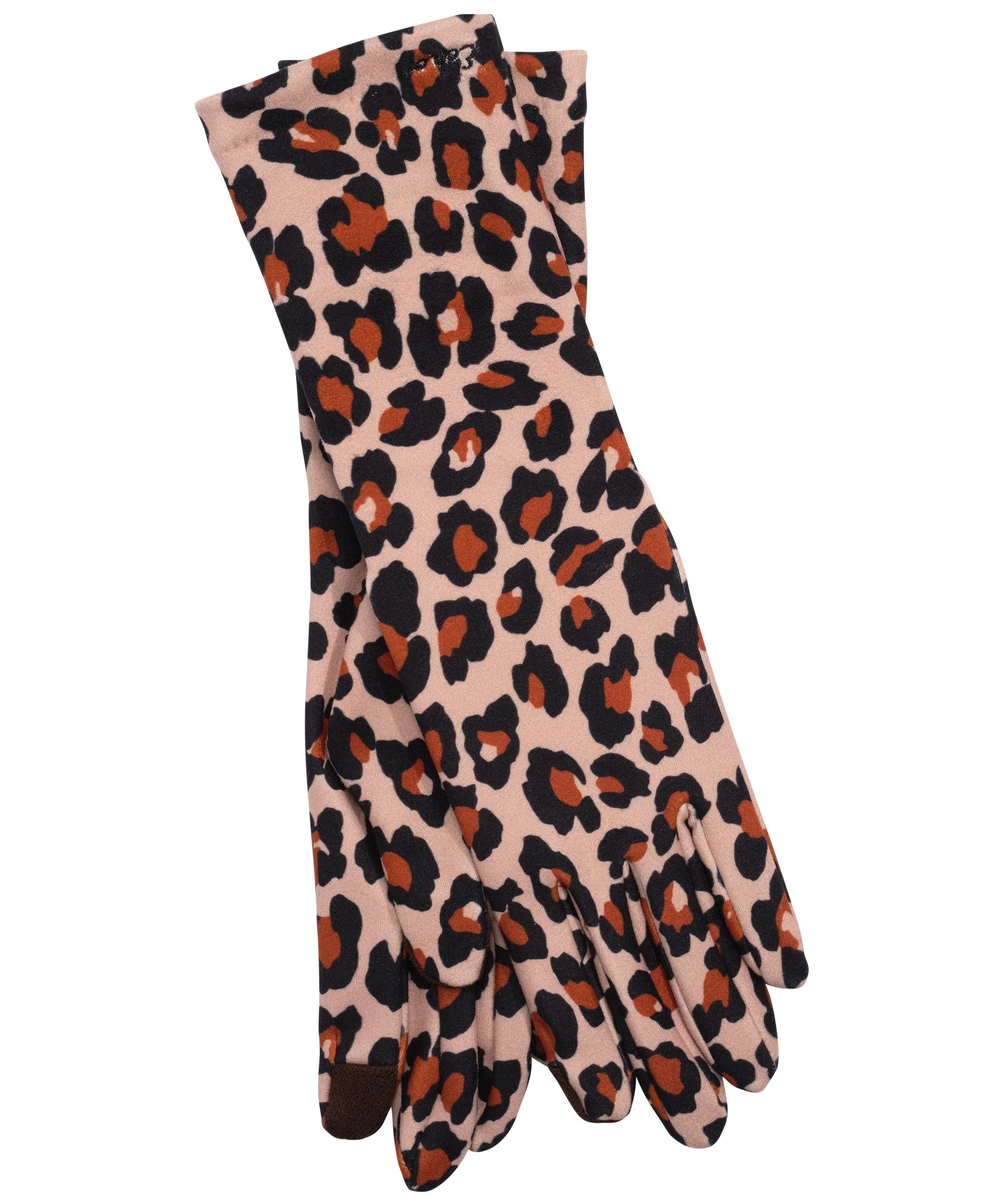 Leopard Print Stretch Long Gloves | Echo New York