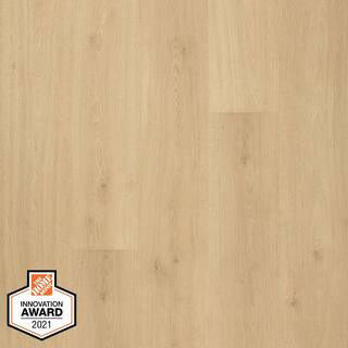 Defense+ 7.48 in. W Sun Veiled Oak Antimicrobial Waterproof Laminate Wood Flooring (19.63 sq. ft.... | The Home Depot
