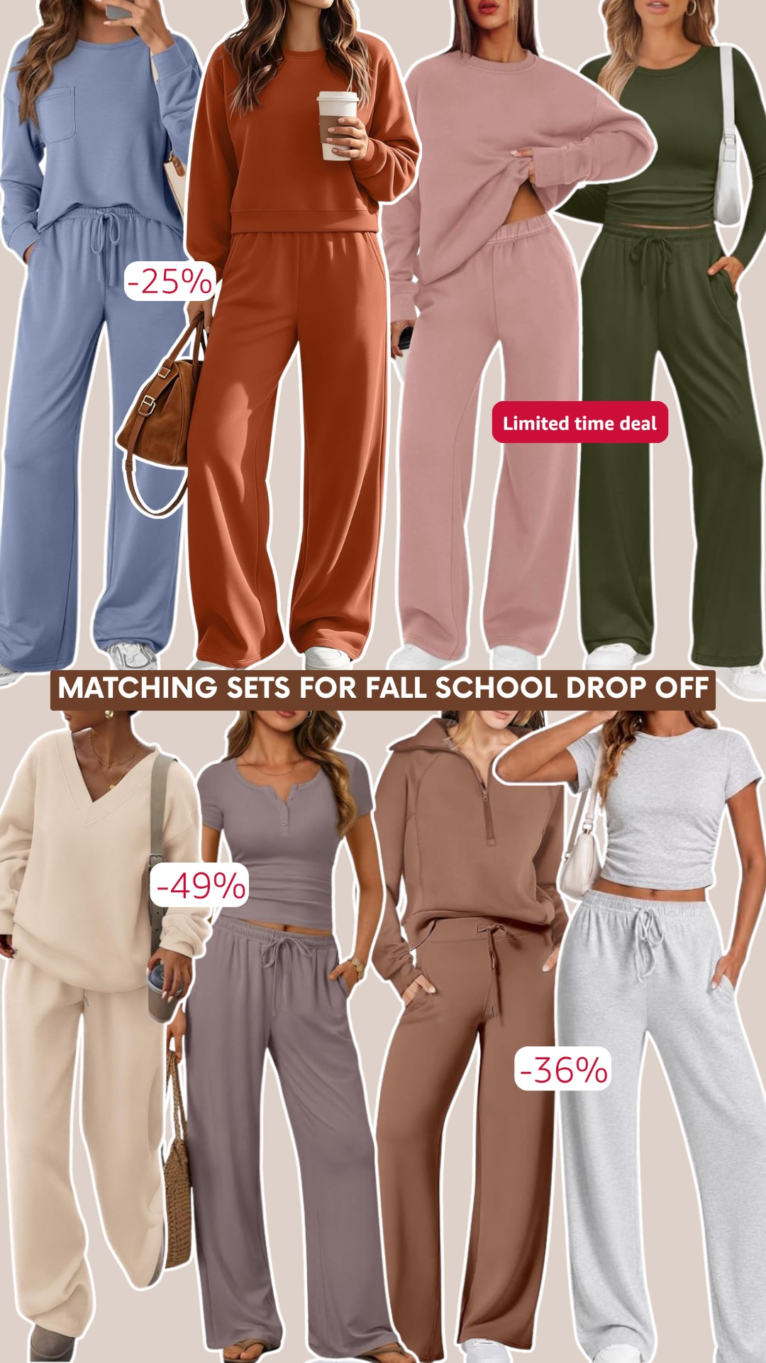 so many good matching sets on sale on amazon!! perfect for fall school drop off😍

amazon finds | fall fashion | every day fashion | matching set | loungewear 

 #LTKootd #LTKmomlife #LTKSaleAlert