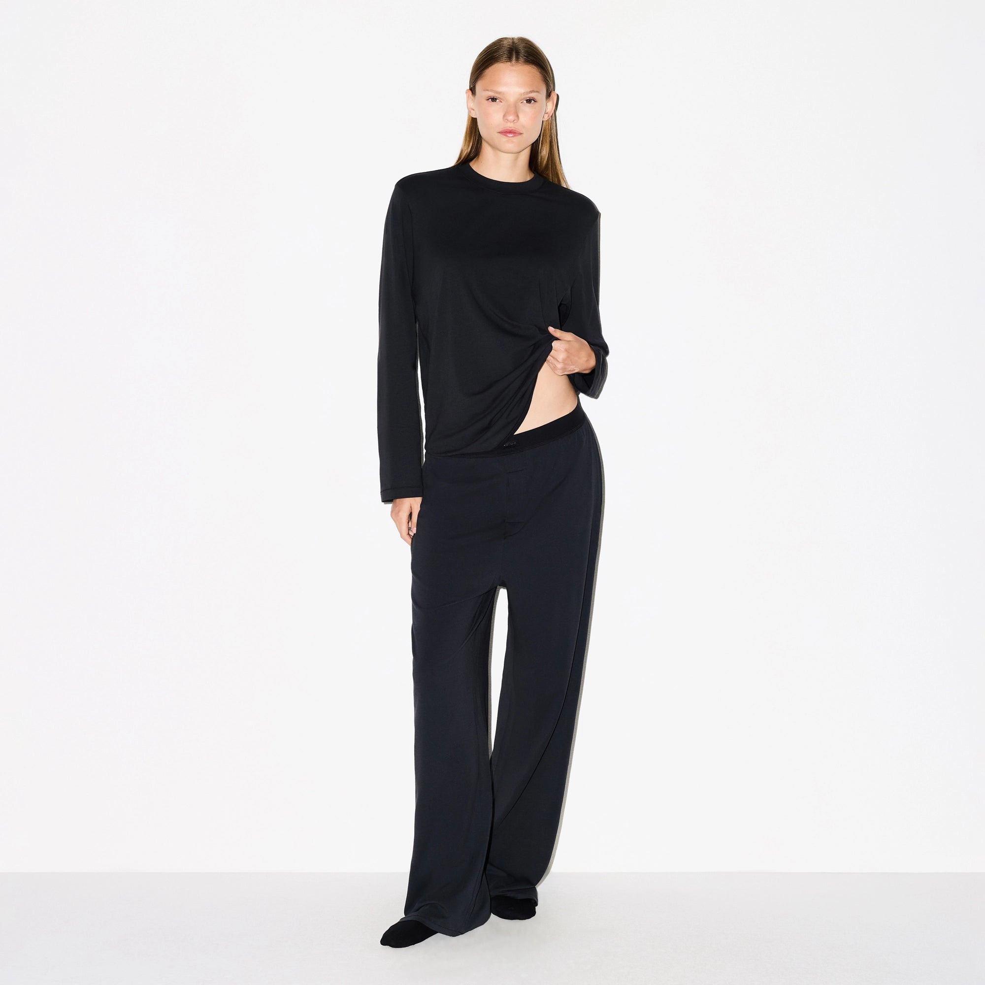 SKIMS Loose Pants | Black | Medium | Boyfriend | SKIMS (US)