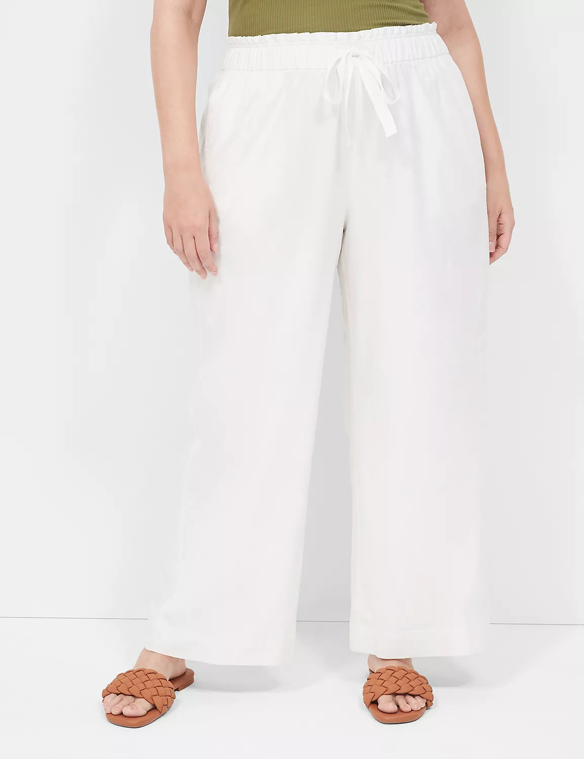 Linen Wide Leg Pant | LaneBryant | Lane Bryant (US)