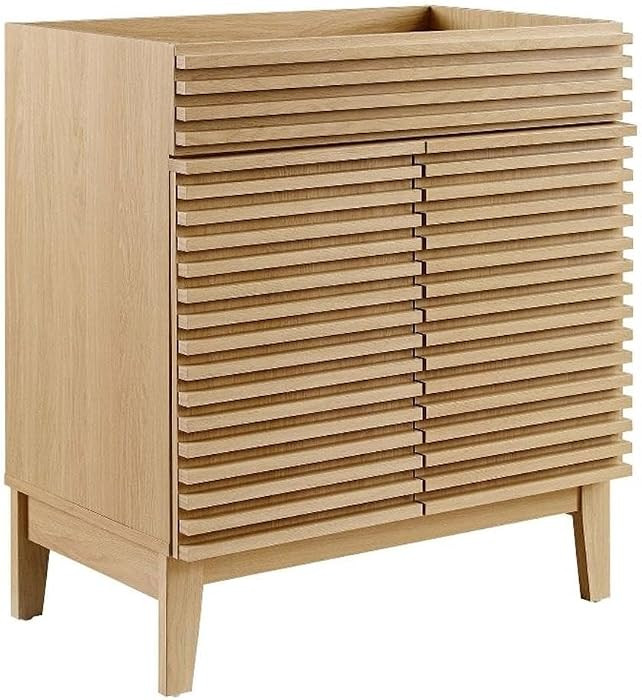 Modway Render 30" Bathroom Vanity in Oak - Sink Basin Not Included | Amazon (US)