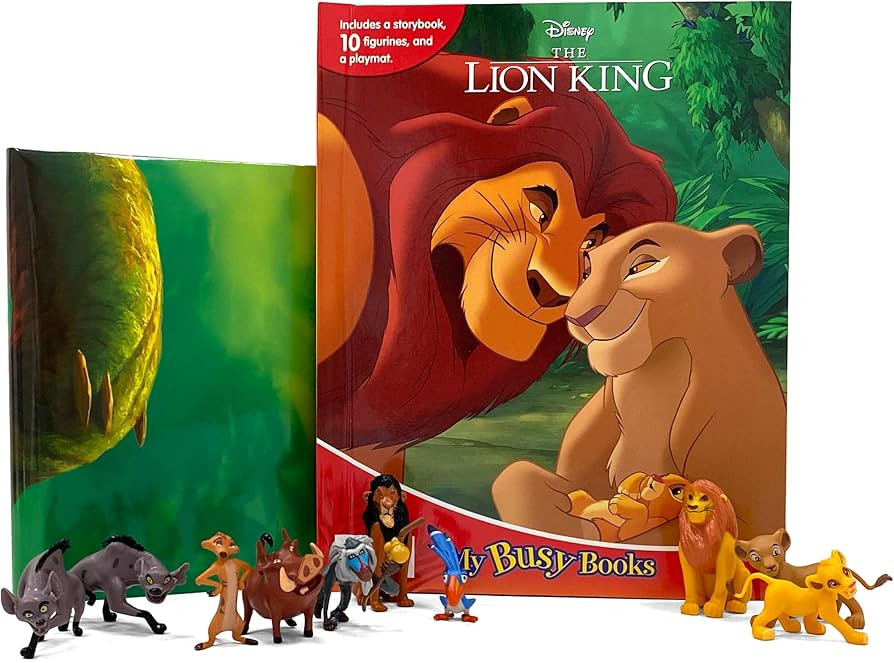 Disney Lion King My Busy Books - Storybook, 10 figurines, playmat | Amazon (US)