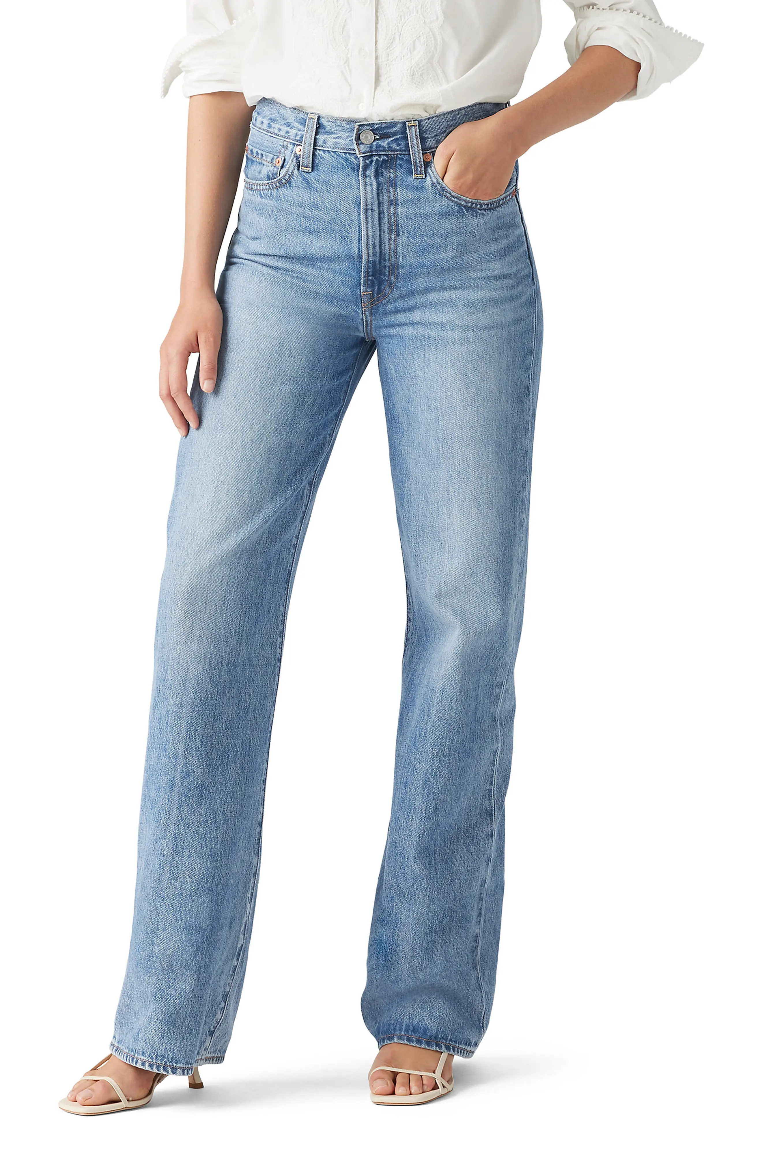 Levi's Ribcage High Waist Wide Leg Jeans (Women) | Nordstrom | Nordstrom