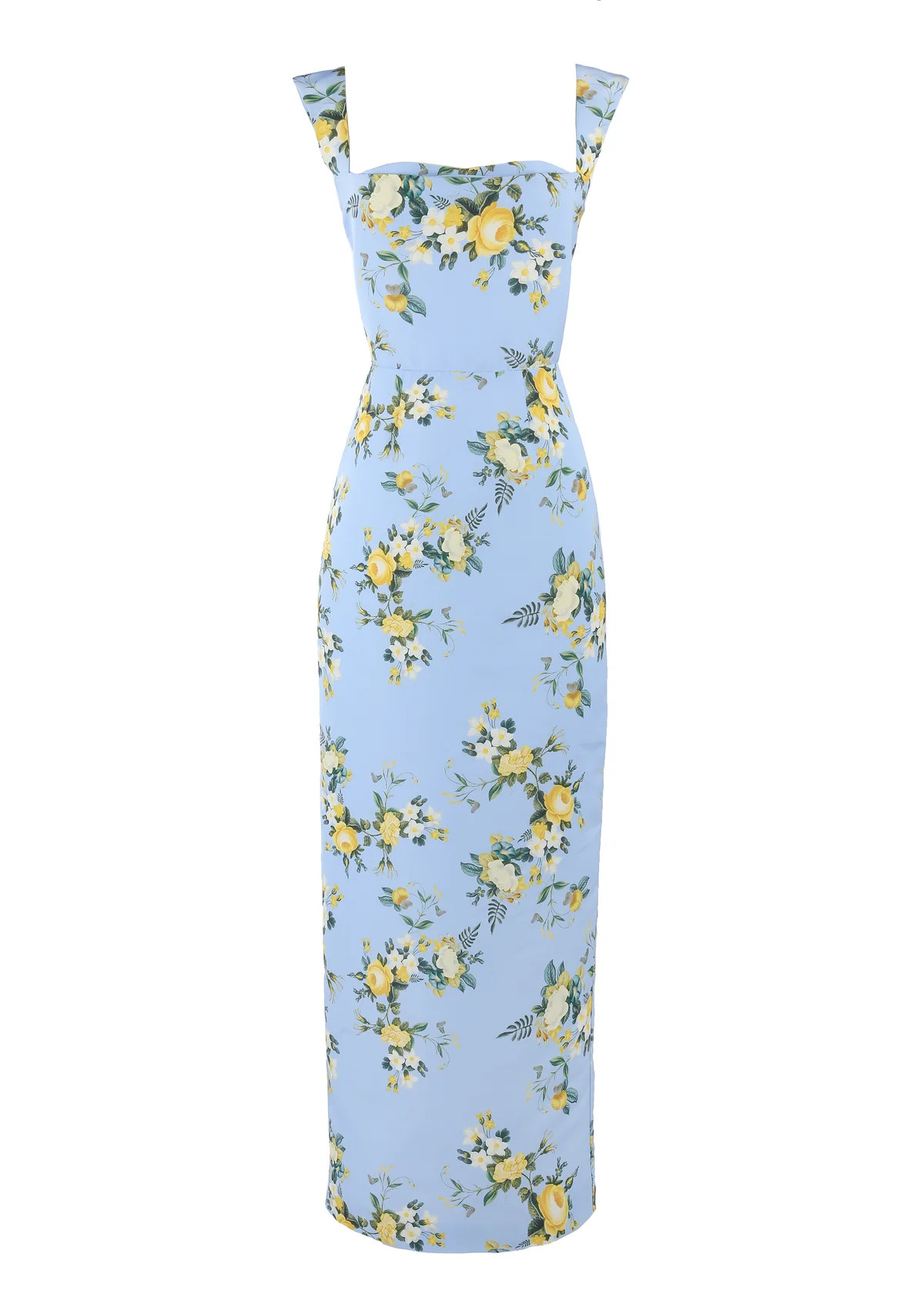 OTM Exclusive: Dress in Blue & Yellow Floral | Over The Moon