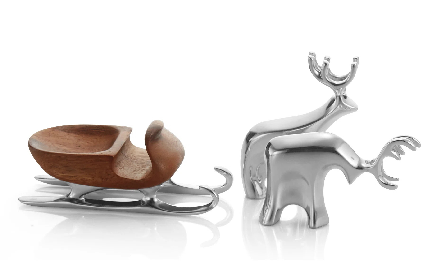 Nambe Min/Sleigh W/ Reindeer 3 Pc Se | AllModern