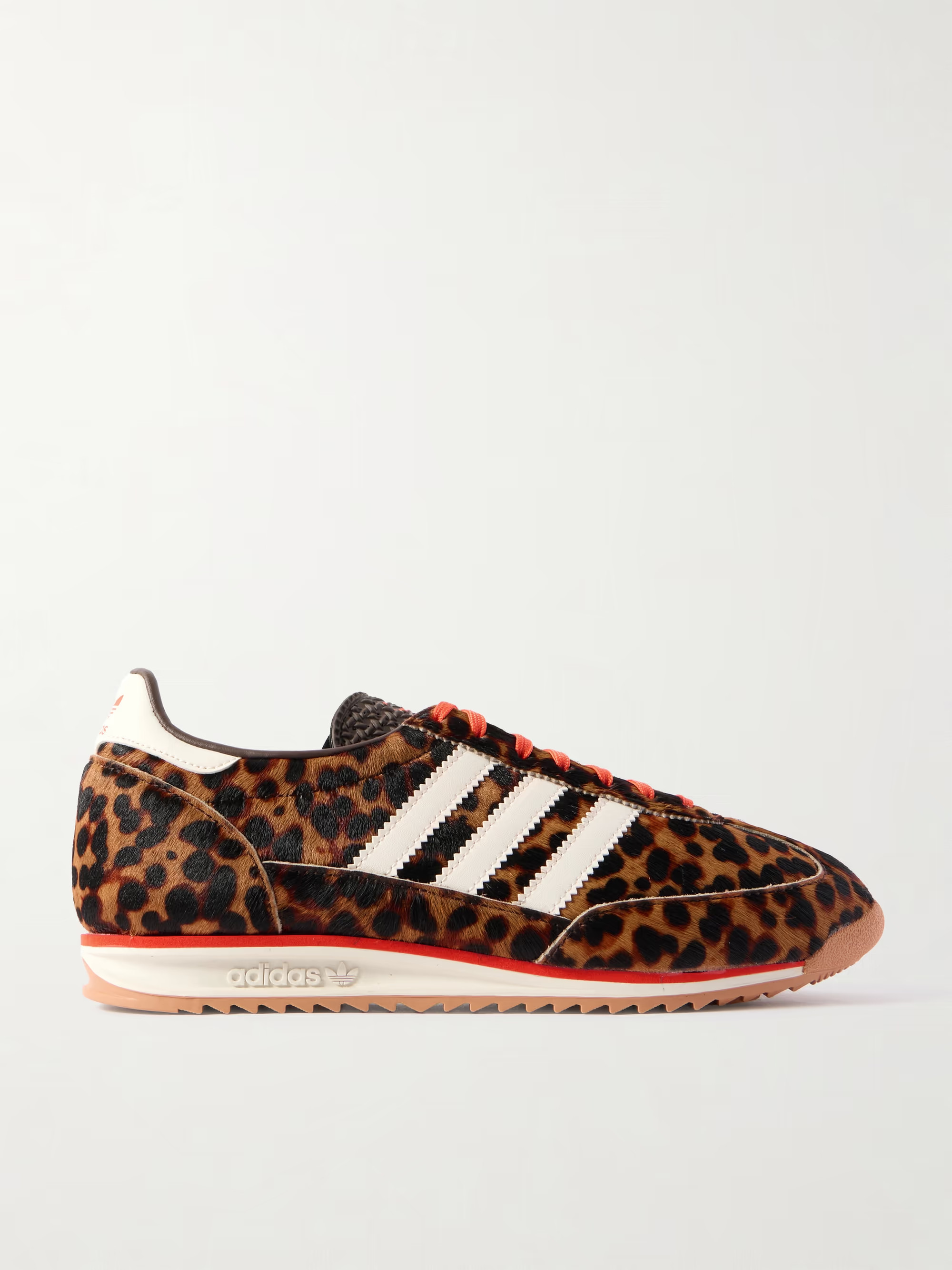 SL 72 OG leather-trimmed leopard-print pony hair sneakers | NET-A-PORTER (UK & EU)