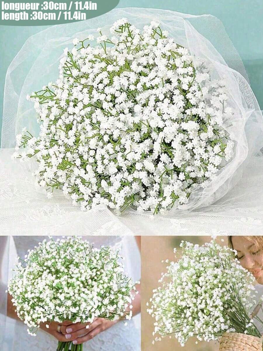 40pcs/20pcs Artificial Flowers Baby Breath Flower Fake Gypsophila, Roose Gypsophila Artificial Fl... | SHEIN