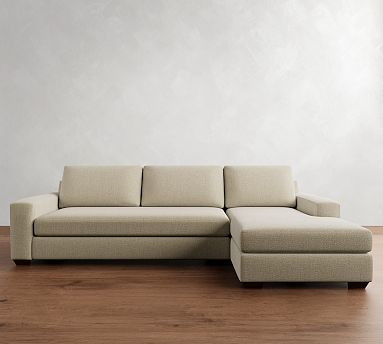 Big Sur Square Arm Chaise Sectional (114"&ndash;156") | Pottery Barn (US)