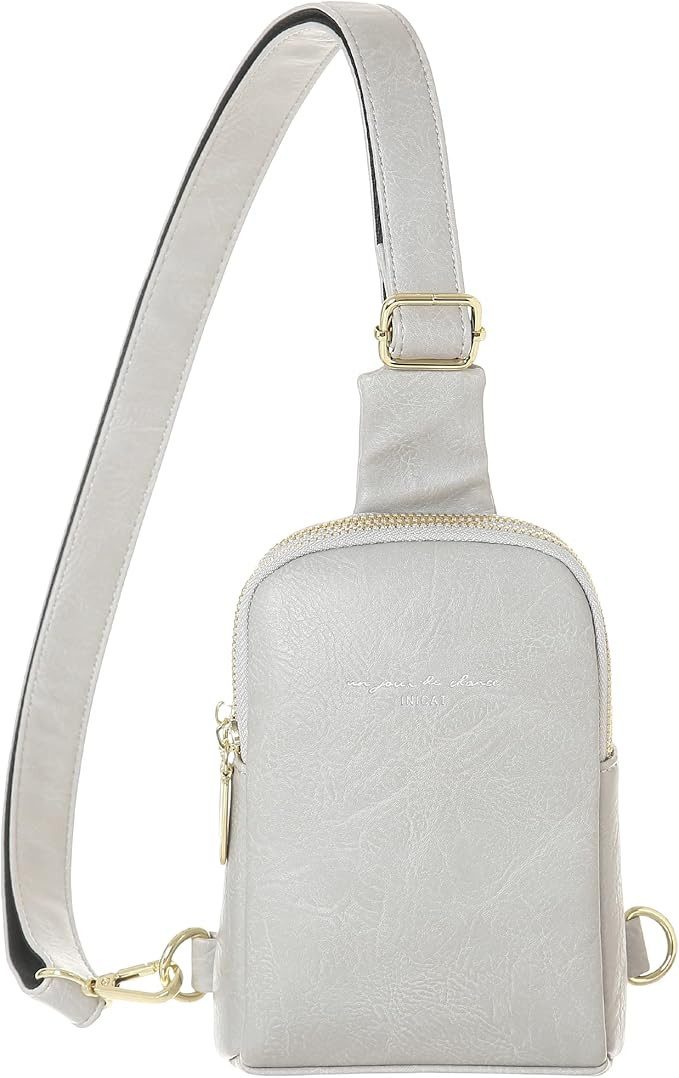 Small Sling Bag, Fanny Packs Purse Vegan Leather Crossbody Bags for Women Girls, Gifts for Her | Amazon (US)