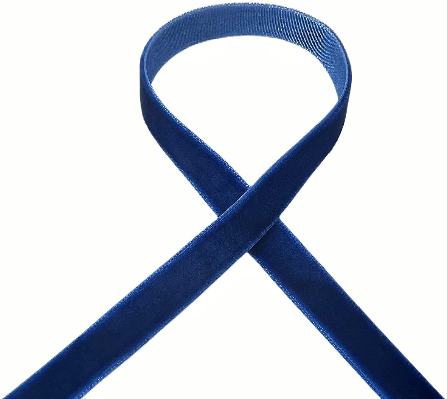 QIANF Vintage Sapphire Blue Velvet Ribbon, 3/8 Inch X 25Yd | Amazon (US)