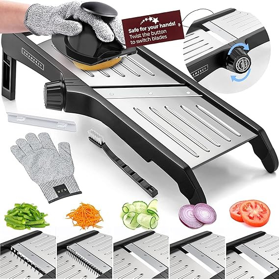 Gramercy Mandoline Food Slicer, Vegetable Slicer, Potato Slicer, Mandoline Slicer Kitchen, Veggie... | Amazon (US)