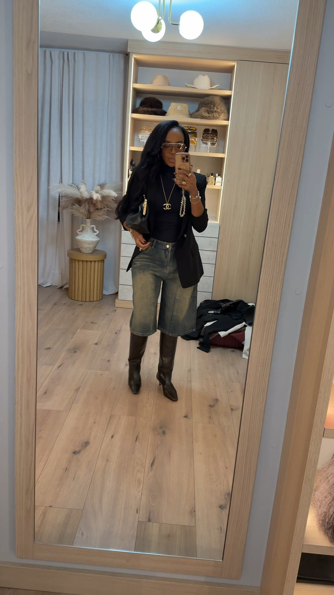 🖤 STREET CHIC EDIT | MODERN PARISIAN EDGE 🖤

When classic meets cool — denim bermudas, tall boots, and a structured blazer make the perfect trio. Effortlessly polished yet street-style ready, this look brings that “off-duty it-girl” vibe to fall layering.

Every piece is linked below 👇🏽 Click each photo to shop or browse more elevated street-chic staples.

Featured Pieces: Black fitted top | Oversized blazer | Denim bermuda shorts | Tall boots | Chain bag + statement accessories 
street style fall outfit, blazer and boots look, denim bermuda outfit, modern parisian outfit, chic fall layering, casual elevated outfit, minimalist streetwear, capsule wardrobe inspo, luxury-on-a-budget look, neutral outfit idea

Follow my Instagram @kirasfashionfinds on the @shop.LTK app to view this post and get my exclusive app-only content!

#LTKParties #LTKStyleTip #LTKPetite