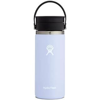Hydro Flask Wide Mouth Bottle with Flex Sip Lid - Insulated Water Bottle Travel Cup Coffee Mug | Amazon (US)