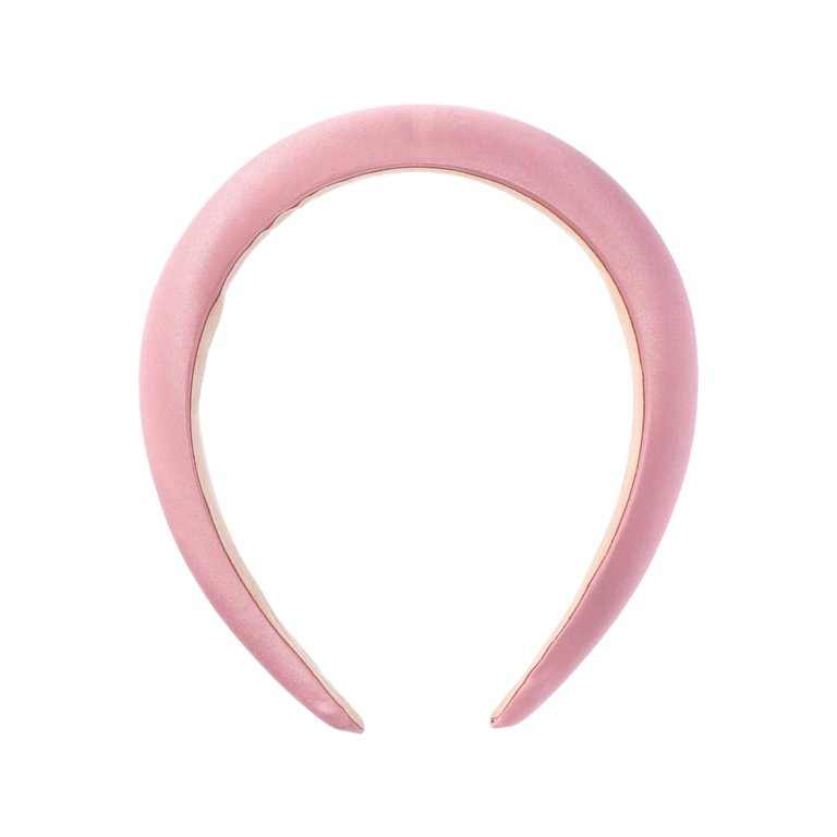 Time and Tru Women's Puffy Satin Headband, Blush - Walmart.com | Walmart (US)