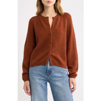 DÔEN Peroline Cashmere Cardigan in Dogwood at Nordstrom, Size Xx-Large | Nordstrom