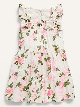 Ruffle-Trim Floral Swing Dress for Toddler Girls | Old Navy (US)