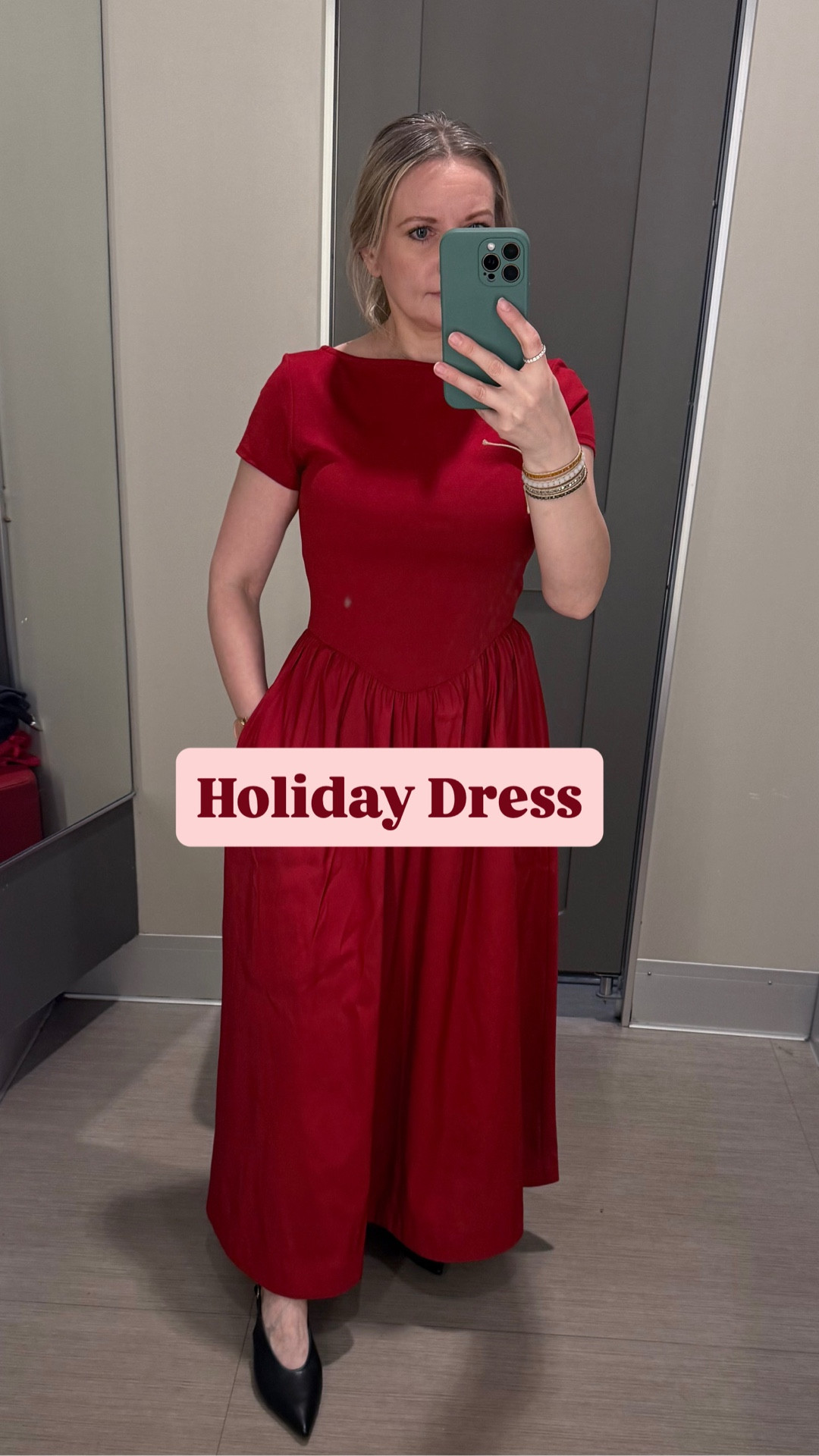 The most beautiful holiday dress from Target is definitely a must-have! The waist shape is incredibly flattering, and the maxi length and scoop back make it a perfect choice for any occasion. It’s available in both burgundy and black, and I’m wearing an Xs. However, it’s a bit tight, so I recommend sizing up. 

#LTKCyberWeek 

#LTKootd #LTKGiftGuide #LTKHoliday #LTKSeasonal