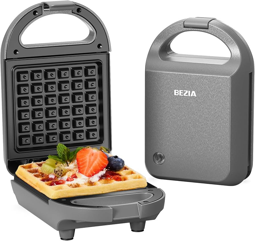 Waffeleisen Klein Belgisches Kontaktgrill, Mini Elektrischer, mit Antihaftbeschichtung, Panini, P... | Amazon (DE)