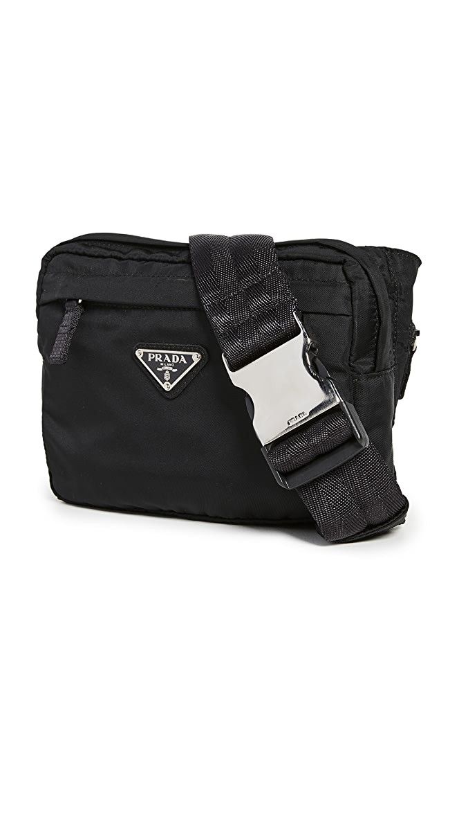 Prada Nylon Zip Top Shoulder Bag | Shopbop
