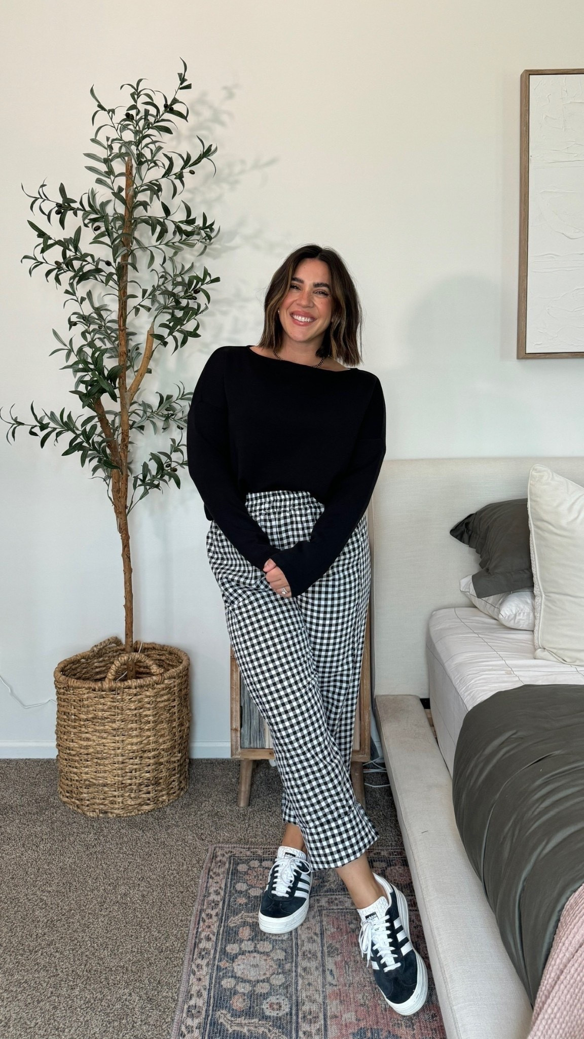 Teacher and work outfit idea! Cozy checkered pants size L, linked similar tops! Undies L, bra TTS. 

Casual mom outfit, Teacher outfit, Midsize outfit, Early fall outfit, Business casual, Back to school outfit, Bloat friendly outfit, Fall outfit, Size 10

#LTKMidsize #LTKSeasonal #LTKWorkwear