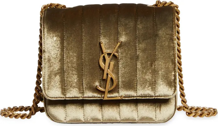 Saint Laurent Small Vicky Velvet Crossbody Bag | Nordstrom | Nordstrom