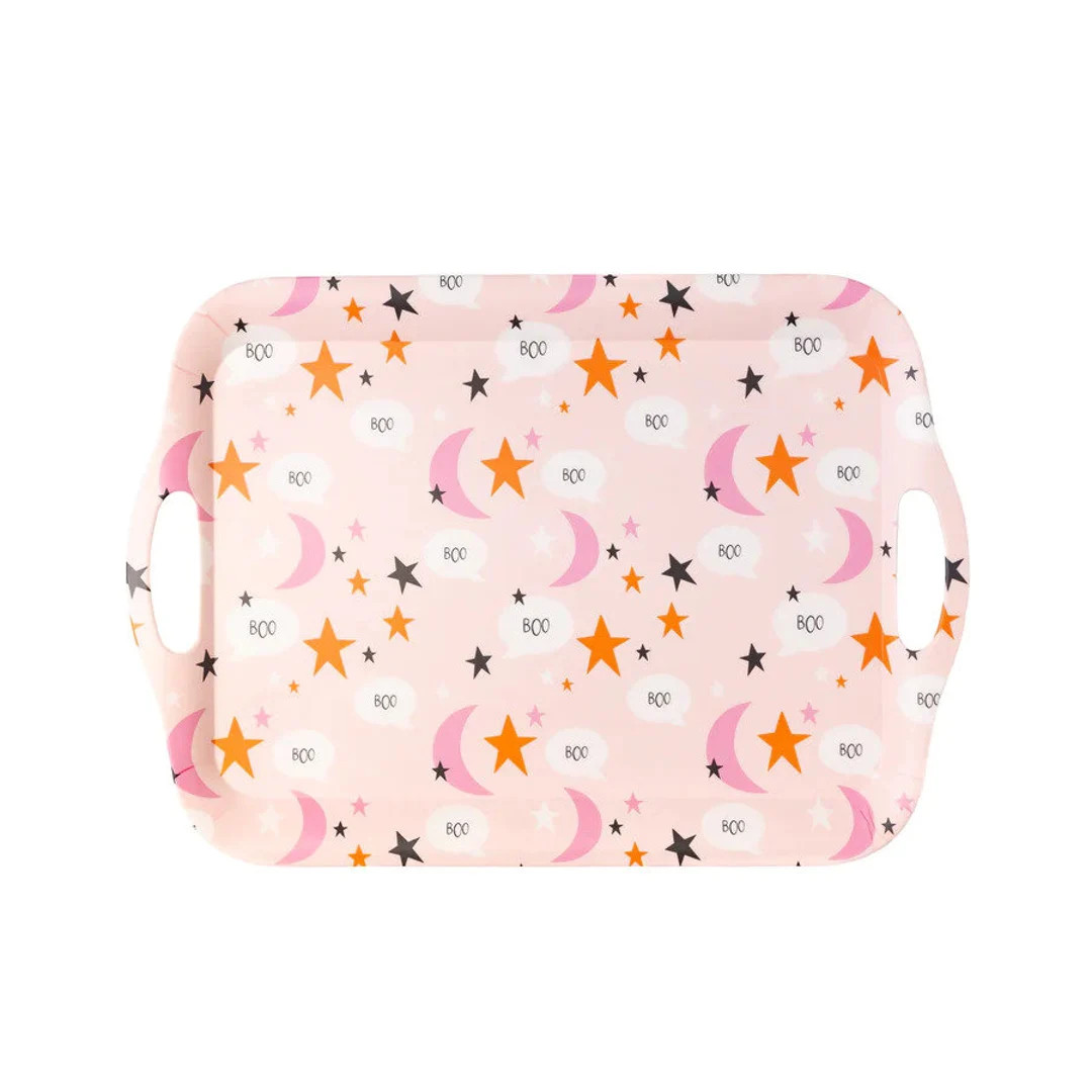 Boo Moon and Stars Reusable Bamboo Tray - Etsy | Etsy (US)