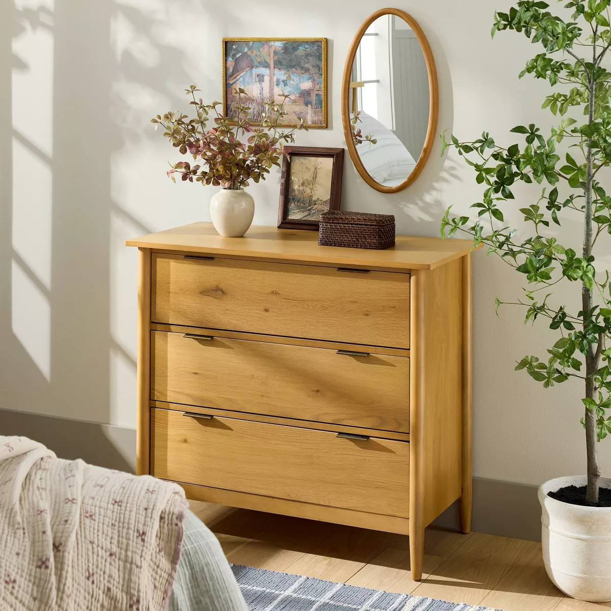 3 Drawer Modern Wood Dresser - Hearth & Hand™ with Magnolia | Target