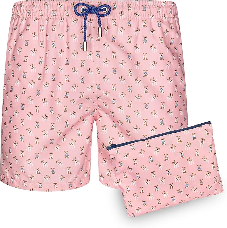 Blue coast yachting Men's Swim Trunks Quick Dry Swim Shorts Printed Bathing Suits with Mesh Lining a | Amazon (US)