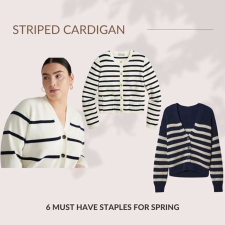 Embrace the nautical trend with a striped cardigan. This versatile piece can be dressed up or down, adding a playful touch to any outfit.

#LTKSpringSale #LTKSeasonal #LTKfindsunder100