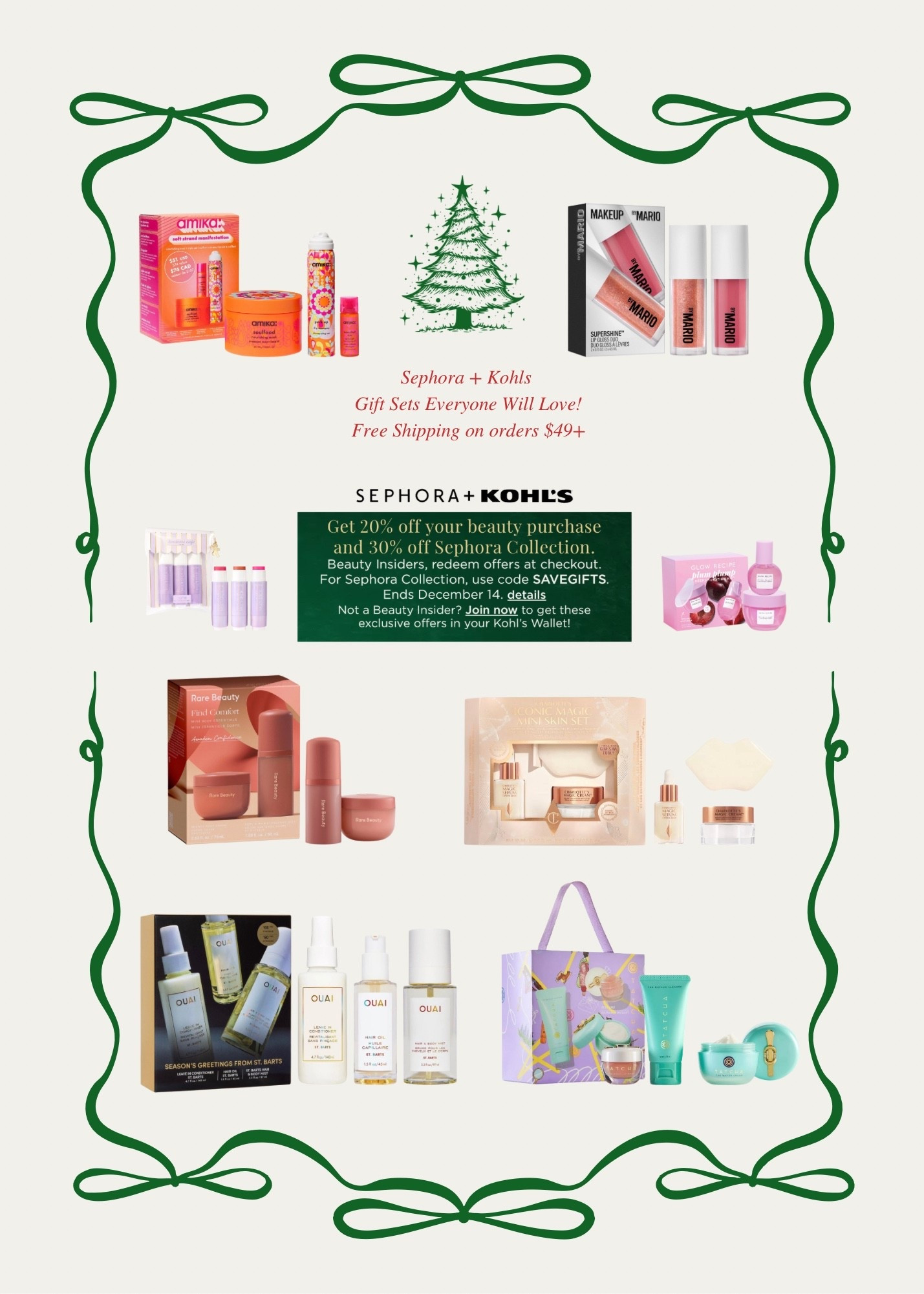 Sephora + KOHL’S Sale! 💄🎁

Gifts for All (20% off basket) + 30% off Sephora Collection! 

➡️ Gift Sets on sale that everybody will love + Free Shipping on orders $49+! 

#ad #giftsets 



#LTKGiftGuide #LTKHoliday #LTKBeauty