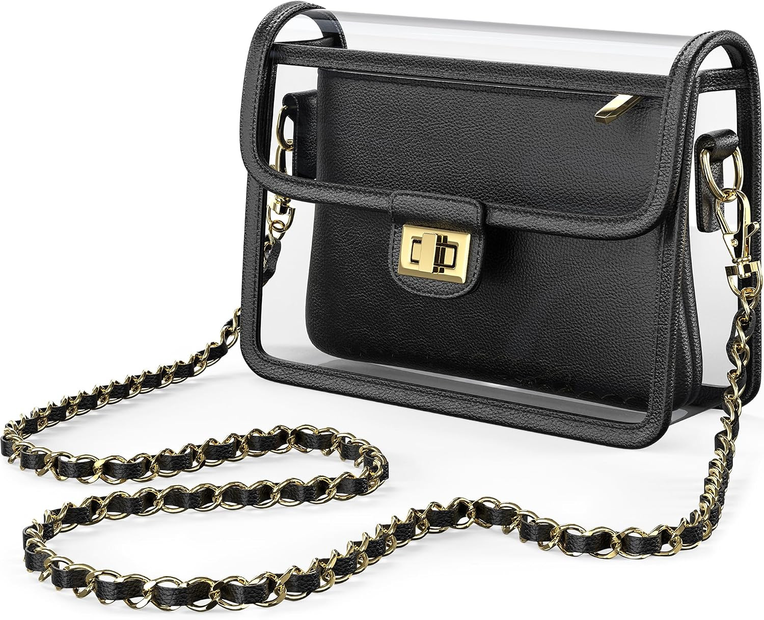 Clear Crossbody Purse for Women, RFID Wallet, Stadium Approved Clear Bag | Amazon (US)