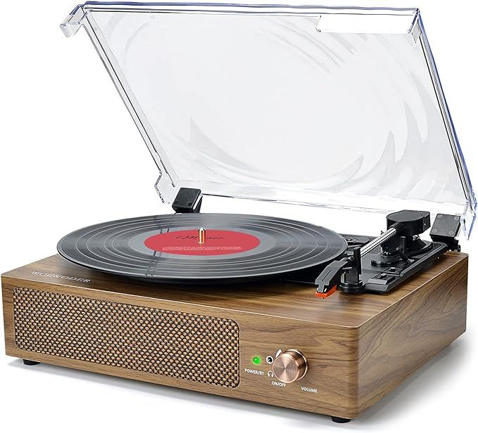 Vinyl Record Players, Vintage Vinyl Player Turntables for Vinyl Records 3 Speed Belt Driven Built... | Amazon (US)