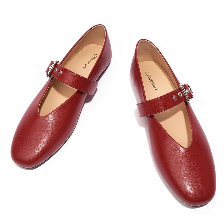 C.Paravano Women's Flats Shoes | Comfortable Slip on Shoes | Ballet Flats Dress Shoes | Round Toe... | Amazon (US)