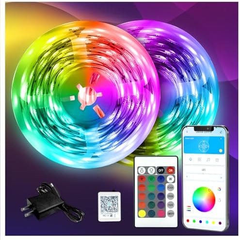 DAYBETTER LED Strip Lights 130ft Lights Strip for Bedroom, Desk, Indoor Room Bedroom Birthday Gif... | Amazon (US)